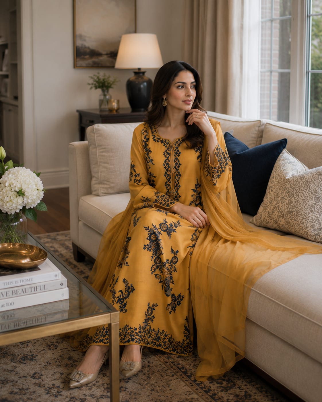 unstitched 3 piece embroidered summer suit-Nisa-RM121