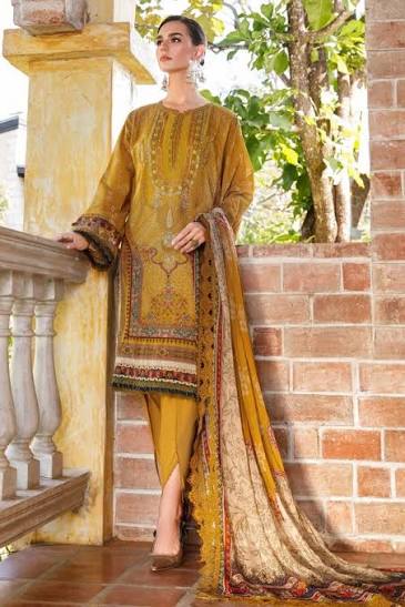 3 Piece Embroidered Lawn Suit