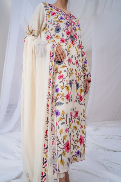 Asim Jofa , unstitched 3 piece embroidered summer suit-RM130