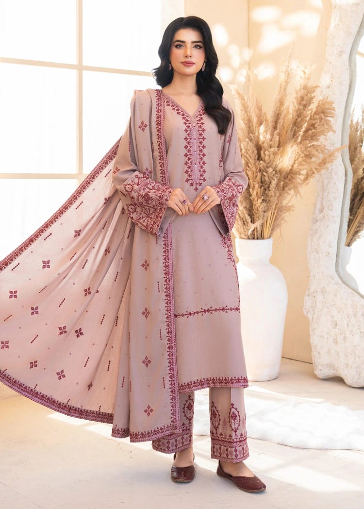 Charizma – Unstitched 3-Piece Embroidered Summer Suit-RM137