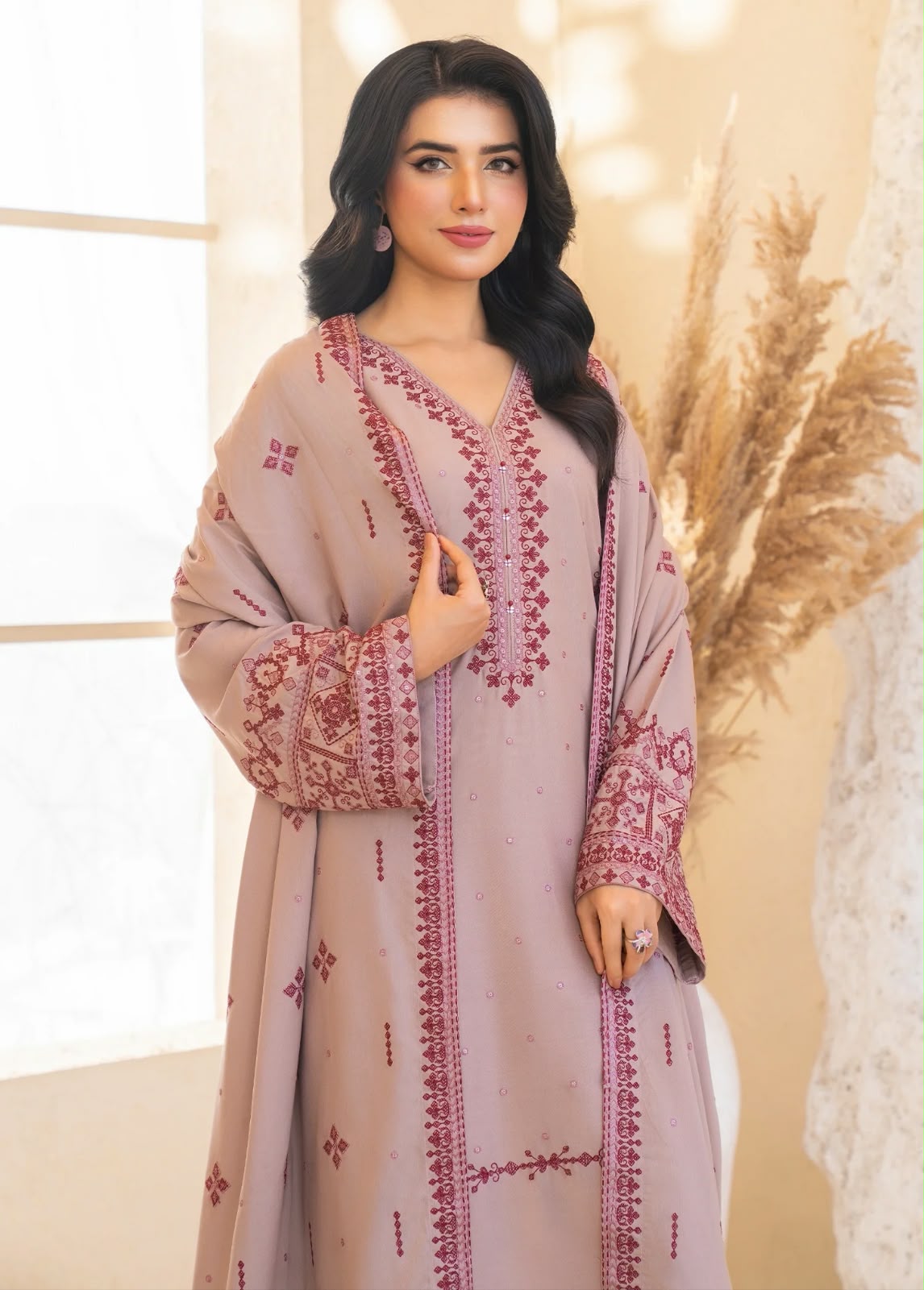 Charizma – Unstitched 3-Piece Embroidered Summer Suit-RM137
