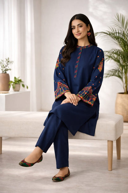 Summer Unstitched 2PCs Embroidered Lawn Dress-Nishat-RM109
