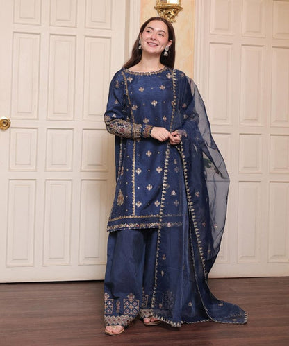 Batik, Unstitched 3 piece lawn embroidered suit-RM113