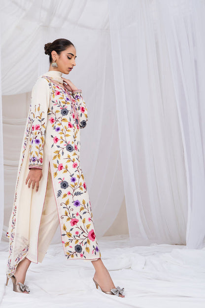 Asim Jofa , unstitched 3 piece embroidered summer suit-RM130