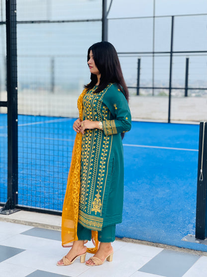 Asim Jofa, unstitched 3 piece lawn embroidered suit-RM118