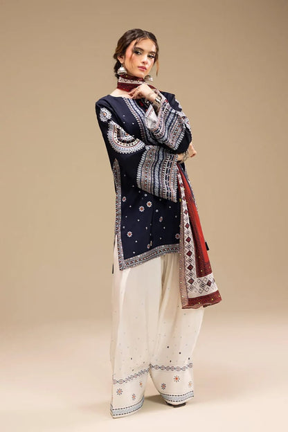 SAPPHIRE | 3 PIECE EMBROIDERED SUMMER SUIT-RM101